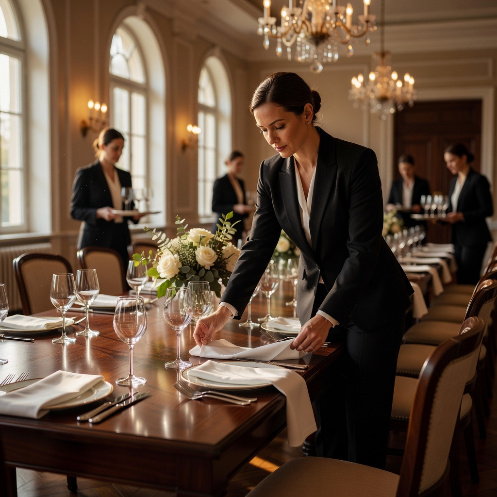 Coordinator adjusting table settings