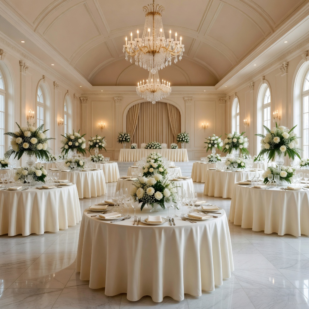 Empty reception hall displaying optimal floor plan